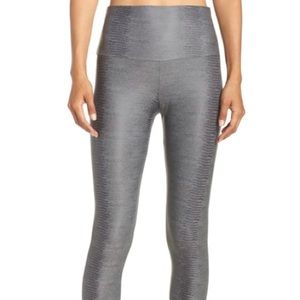 Onzie High Waist Snakeprint Grey Leggings Small
